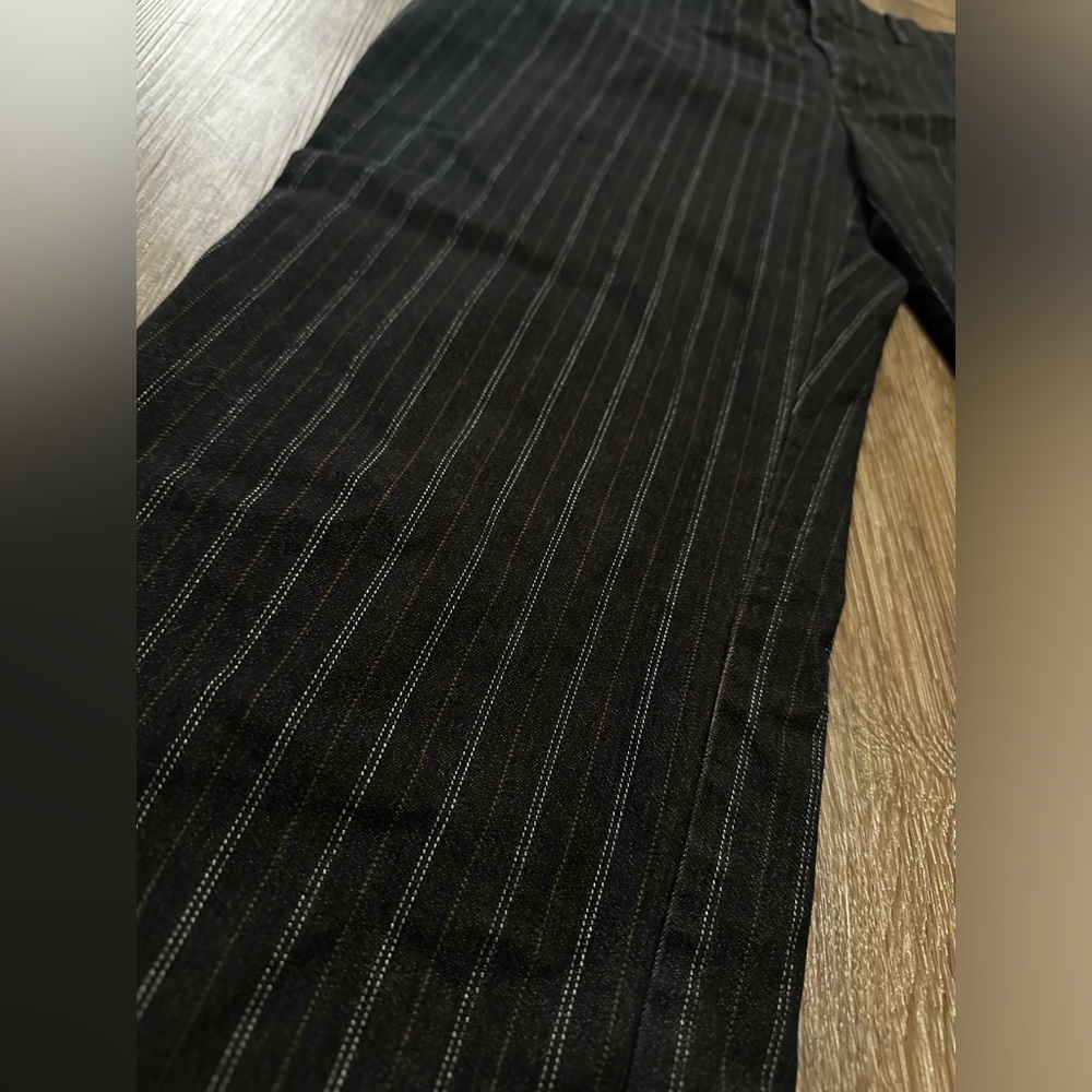 Dockers Charcoal Pinstripe Trousers - Picture 2 of 4